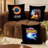 Cartoon Classic Movie B-Back To The F-Future Pillow Case Fashion Square Pillowcase Bedroom Sofa Room Ins Decoration Leisure