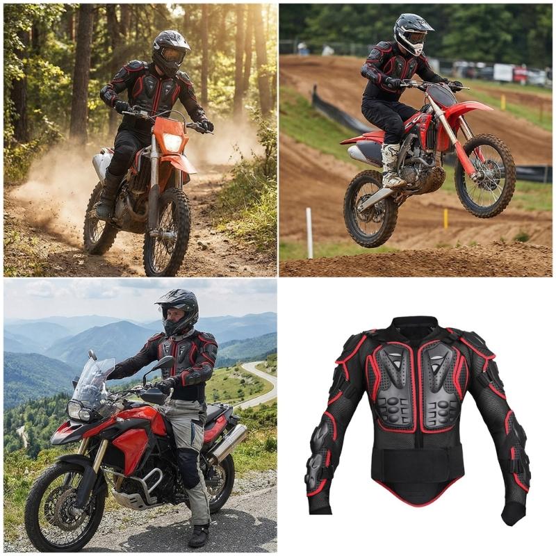 Men New Motorcycle Jackets Body Armors Motocross Racing Jackets Approval Motorbike Protecting Gear