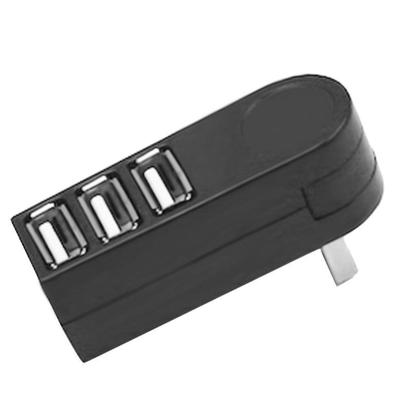 3-Port Rotating USB 2.0 Hub Splitter