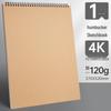 4K Thickened White Sketch Paper for Art Students - Suitable for Pencil, Watercolor, and Gouache Drawing