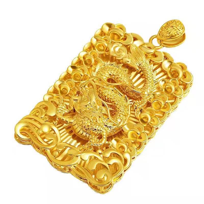 Men's Gold Dragon Pendant - Chinese Style, High-End Jewelry To Match Necklaces