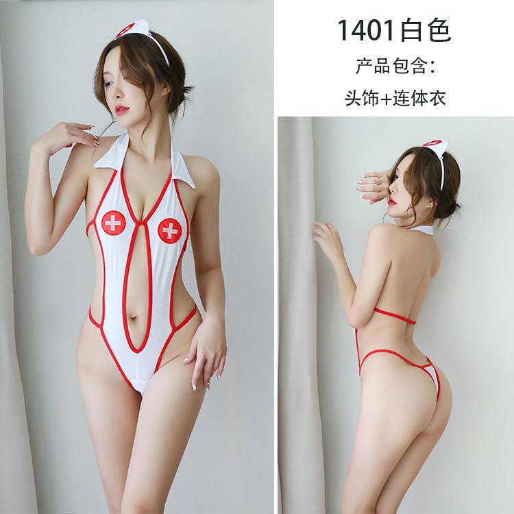 Erotic Lingerie Sweet Nurse Costume Female Perspective Passion Uniform Seduction Set
