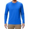 Men's Solid Color Raglan Long Sleeve Sports Top