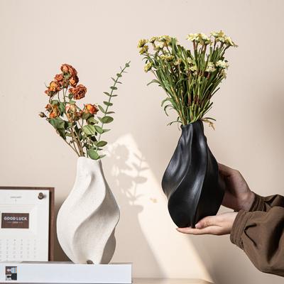Kreative Wassertropfen Dreh-Muster Keramikvase High-End Heim Desktop Einfaches Dekoratives Ornament
