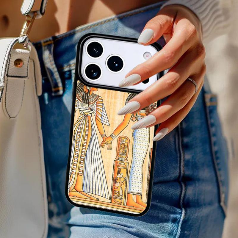 Egypt Cuneiform Akkadian Phone Case For iPhone 17 Air 14 15 13 12 Max Cover For Apple 14 15 16 16e 11 Pro Max Plus