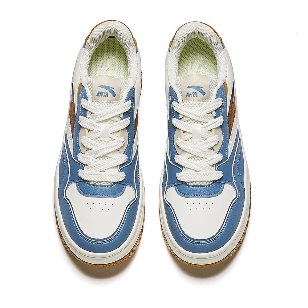 Anta Street Fun 2 Casual Lightweight High-Top Sneakers Men Sneakers White Blue Brown 912518077-9
