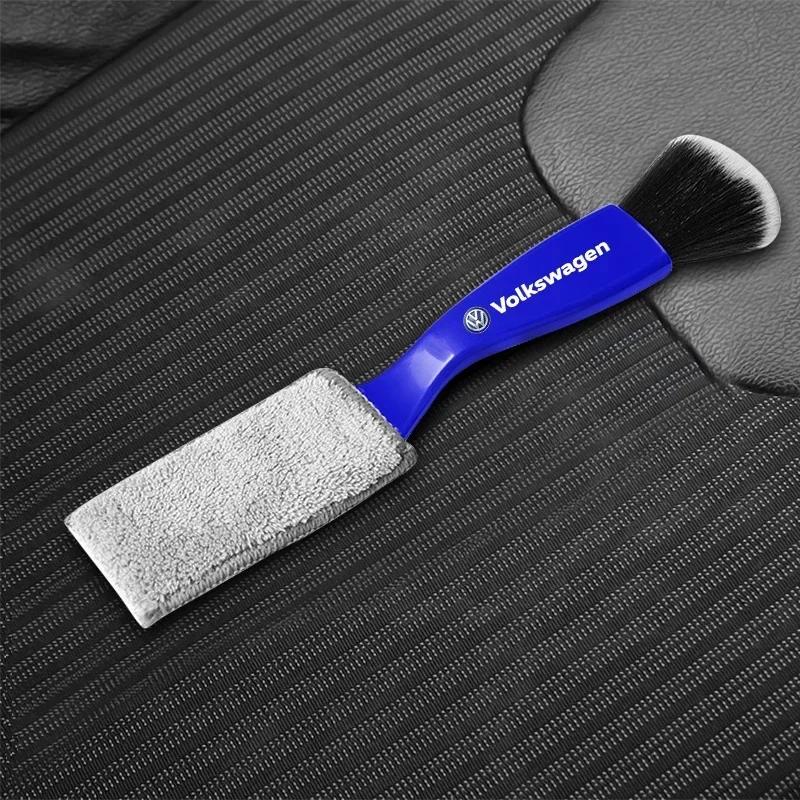 

2025 Hot Car Cleaning Tools Air Conditioning Air Outlet Cleaning Dust Removal Soft Brush For Volkswagen VW RLine R Golf Amarok T білий