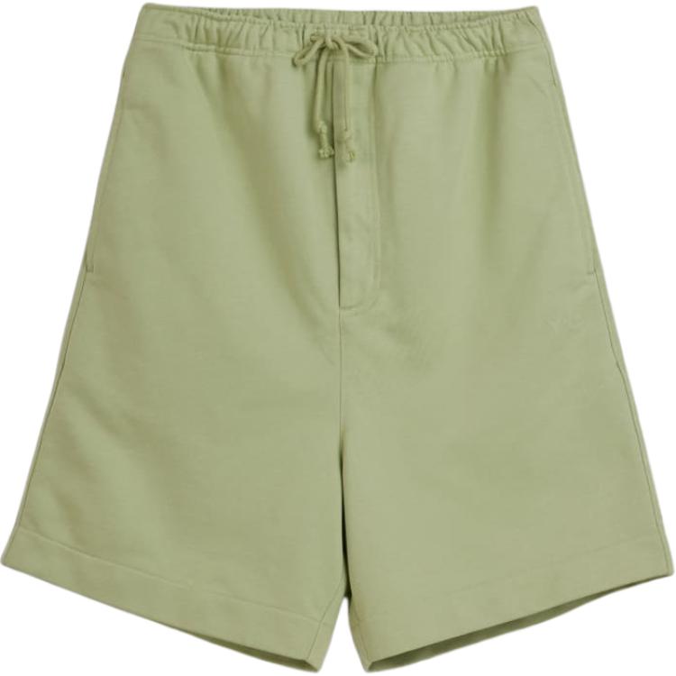 

Adidas Y-3 French Terry Shorts Solid Color Comfortable Zippered Casual Shorts Men Shorts Magical-Lime JM7871 M