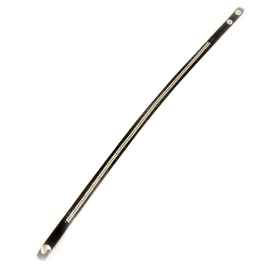 Les Trésors De Lily [L5287] - Brățară Creator 'Sissi' neagră (2 rânduri)