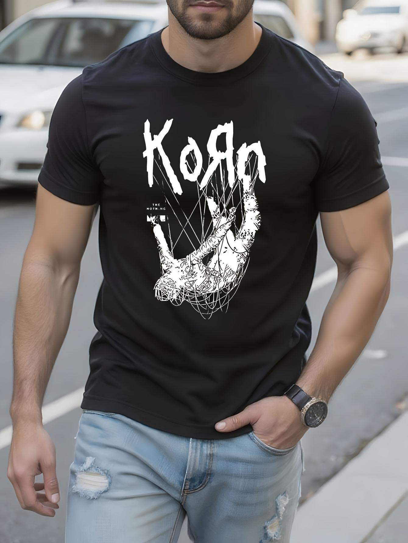 Korn Rock Band Graphic Tshirt Graphic Tshirt - Black Stre... XL