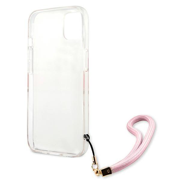 Guess Guhcp13Skcabpi Iphone 13 Mini 5,4 Różowy/Pink Hardcase Camo Strap Collection