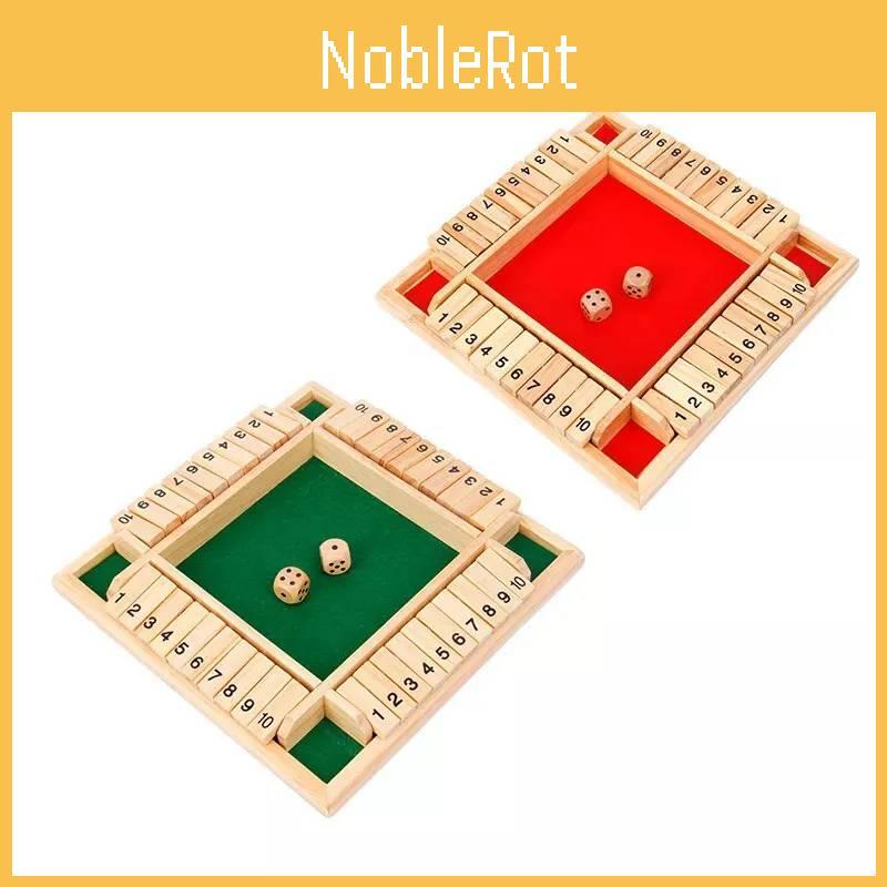 Classic Wooden Four-sided Number Flip Game Fun For Adults Children Perfect For Ktv Parties