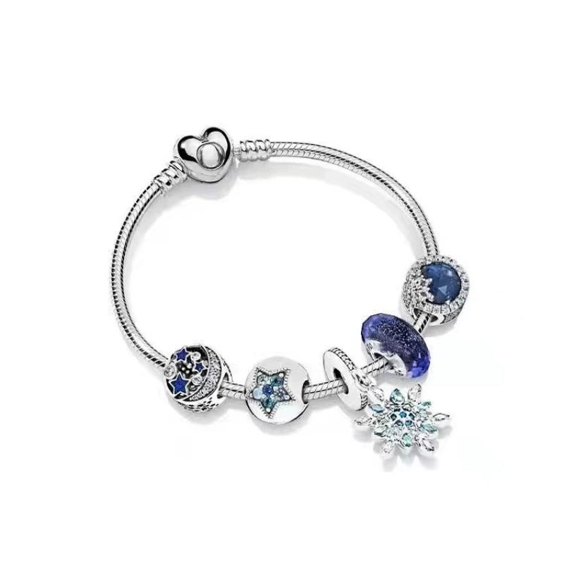 2026 Ocean Bracelet Set 925 Silver Dream Catcher Ocean Journey Starry Fairy Tale Bracelet