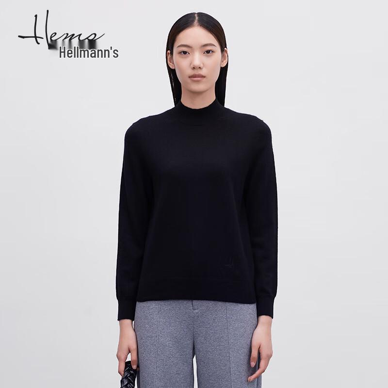 Haier Mans Women's Semi-High Collar Long-Sleeve Cashmere Sweater