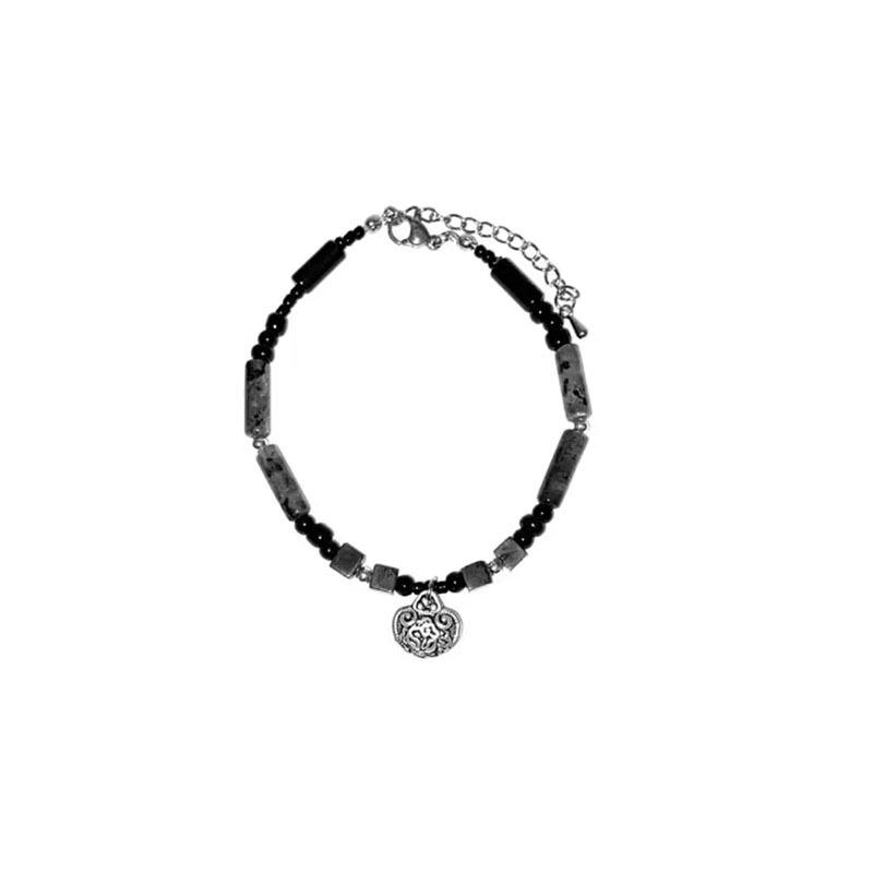 "Women's Multilayer Beaded Bracelet: Elegant Chinese Style, Adjustable Braided Design"