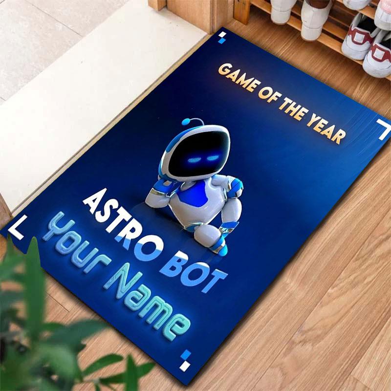 ASTRO BOT Custom Name Carpet Rug for Living Room Bedroom Home Sofa Decoration,Kids Play Non-slip Floor Mat