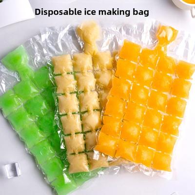 Einweg Transparente Plastik Gitter Eiswürfelbeutel Eisverpackungsbeutel Haushalt Eiswürfel machen Gefrierform Lebensmittelqualität Eiswürfelform