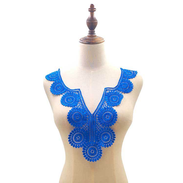 Water-soluble collar, polyester silk embroidered collar, three-dimensional hollow corsage, lace false collar DIY lace accessories