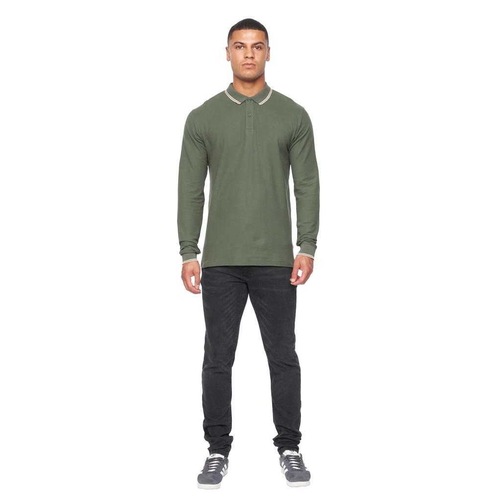 Duck and Cover Mens Roxberry Long-Sleeved Polo Shirt