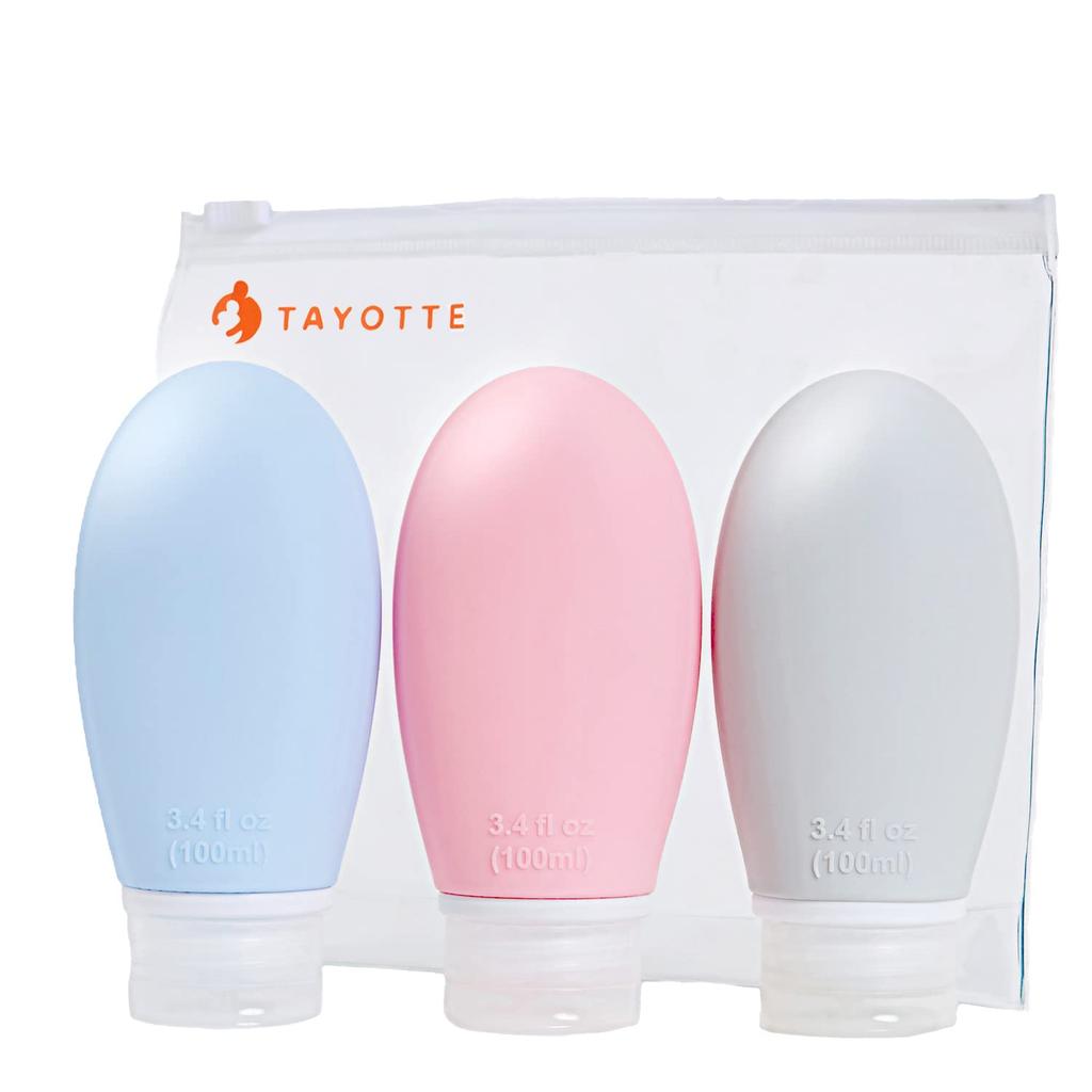 [Featured in Mapple 2024] Travel Shampoo Bottles for Travel "Instant Refill in Just 20 Seconds" Travel Set Refill Bottles [TAYOTTE] (Set of 3 100ml