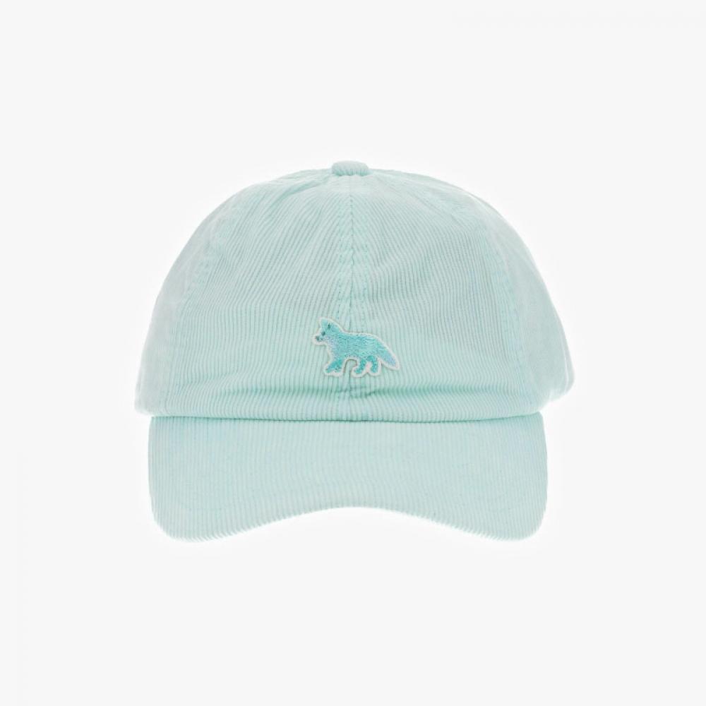 Maison Kitsune Mm06108ww9010 P305 Baby Fox Patch Corduroy Ball Cap