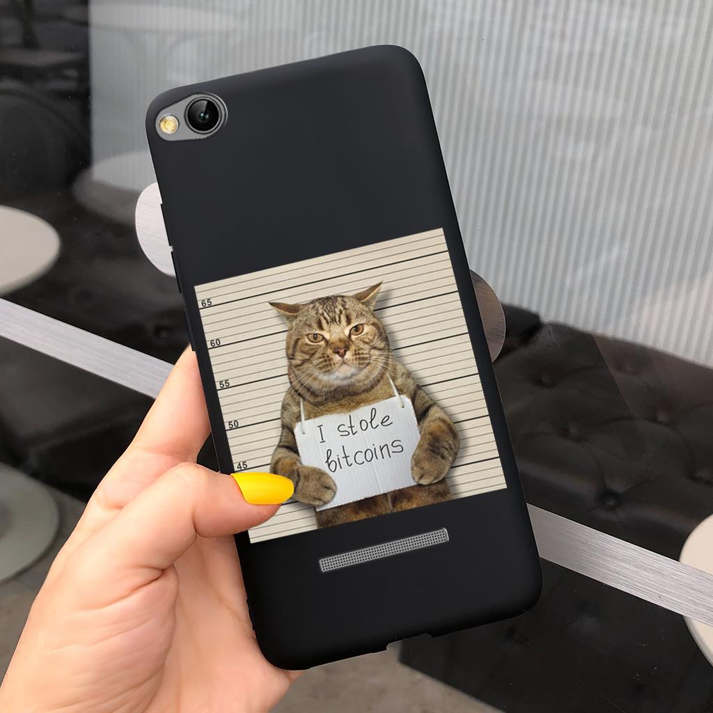 Phone Case For Xiaomi Redmi 4A 5A 6A 7A Case Lovely Cartoon Silicone Cover Candy Color Soft Funda For Redmi 4a 5 a 6a 7a Coque
