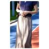 Acetate Satin Skirt Summer New High Waist Drape Casual Temperament Thin Skirt