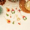 Applicable Christmas Versatile Oil Drop Snowflake Elk Drop Stud Earrings Sweet Bow Christmas Hat Earrings Women