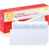 Zzrywuty #10 Letter Size Mailing Envelopes for Business, 60pcs Self Seal Windowless Security Envelopes 4-1/8 X 9-1/2 Inch White 24LB Paper