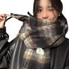 Maillard's New Winter Scarf for Women Featuring A High End Japanese Checkered Retro Large Neck for Men