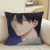 Anime Dakaretai Otoko Takato Saijou Square Sofa Pillow Cover Solid Color Living Room Home Decor Cushion Case