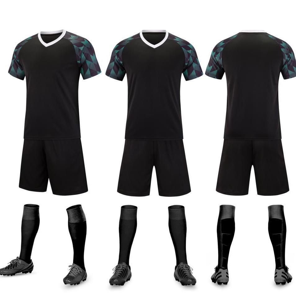 Summer Short Sleeve Adult Kids Team Competition Team Uniform Sports Set Men'S And Women'S Soccer Uniform Jersey 612
