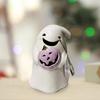 Halloween Ghost Ornaments Cute Ghost Cat Pumpkin Sculpture Spooky Resin Home Decor Desktop