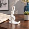 Treble Clef Art Ornament Cell Phone Holder Musical Note Design Desktop Music Teacher Appreciation Gift Stand Decorative for Home Office Artistic