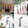 Christmas Sock Holder With Adjustable Non Slip Metal Hooks For Fireplace Decor