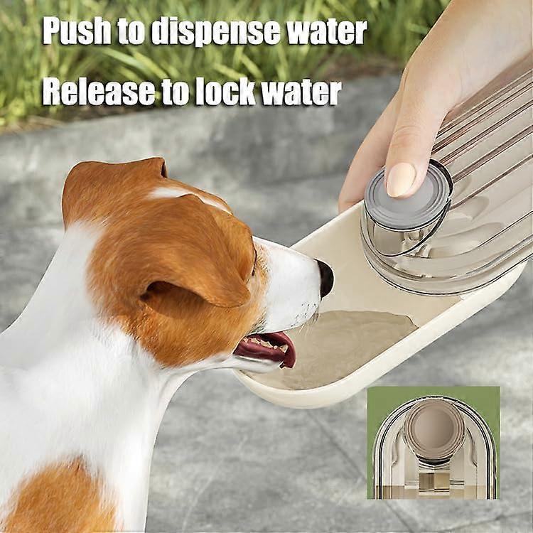 Pet Dogs Water Bottle,Foldable 2 in 1 Portable Pet Puppy Travel Leak Proof Drinking Dispenser Feeder bowl Water with Food Container