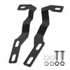 Hood Hinge Ditch Light Mount Brackets for Toyota Tacoma 2016-2021 3rd Gen Black Auxiliary Offroad Pod Work Light Mounting Kit