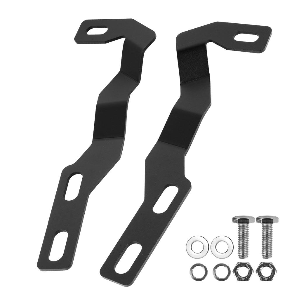 Hood Hinge Ditch Light Mount Brackets for Toyota Tacoma 2016-2021 3rd Gen Black Auxiliary Offroad Pod Work Light Mounting Kit