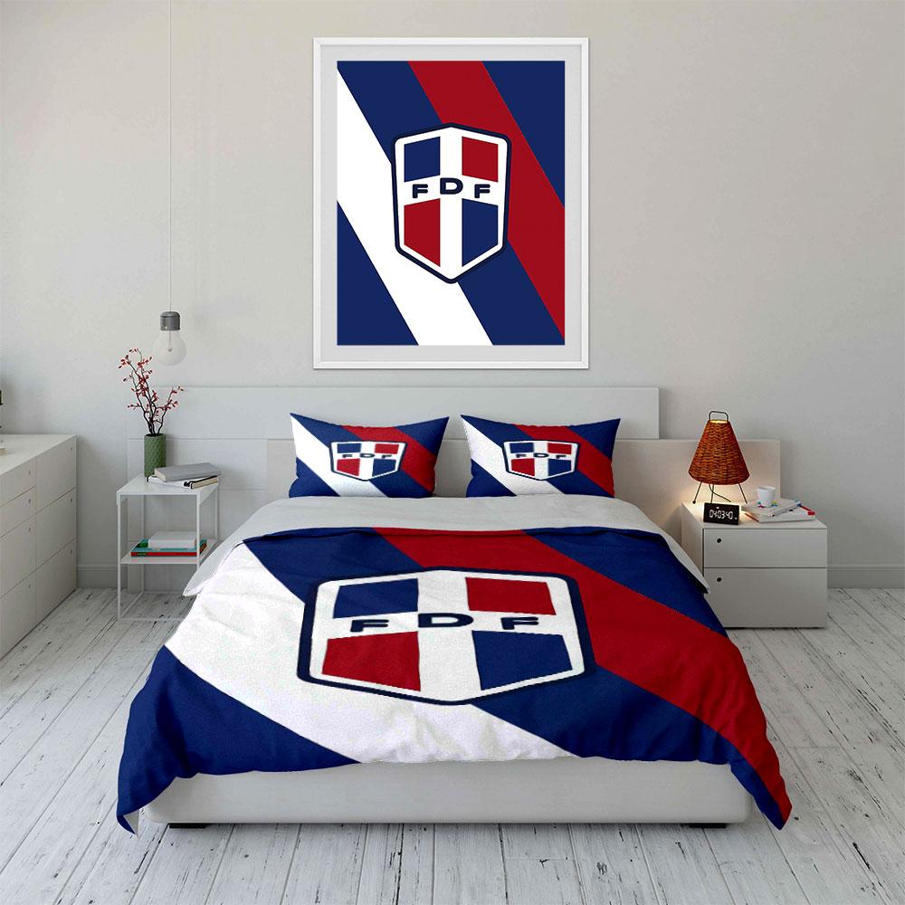 "FDF Shield Red Blue Bedding" Bedding Duvet Cover Set Duvet Cover Pillowcases (1 * Duvet Cover 2 * Pillowcases, without duvet insert)