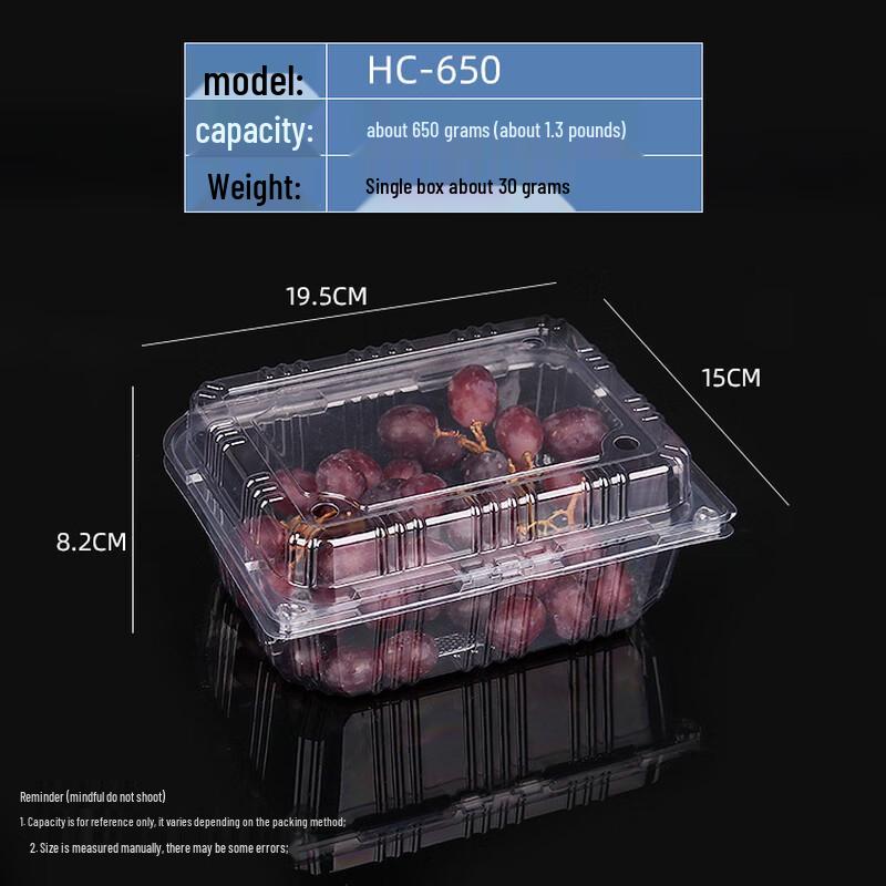 Disposable Plastic Takeaway Container with Lid
