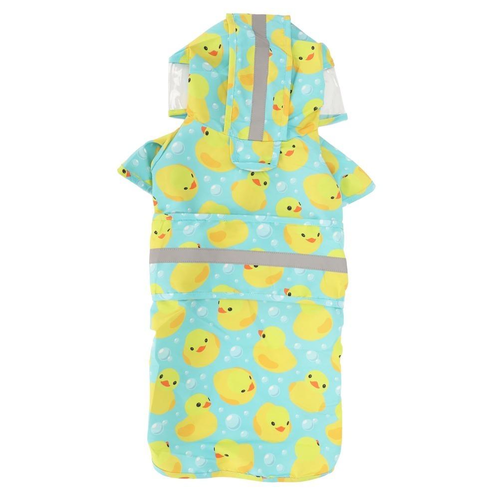 Light Weight Duck Rain Outfit Water Proof Small Pet Rain Poncho Yellow Duck Pet Coat  Park Walk S