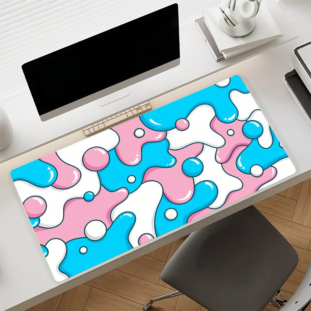 Art Liquid Drip Simple Mouse Pad Non-slip Rubber Gamer Balance Computer Mat Decoracion Deskmat Laptop Office Large