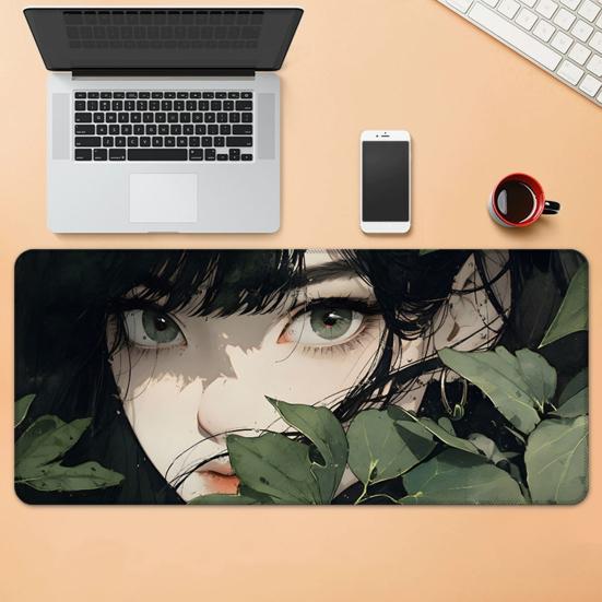 Mouse Pad Desenho Animado Retangular Impermeável para Casa Escritório Jogos Computador Laptop Mousepad Tapete de Mesa com Base de Borracha Antiderrapante Acessórios para PC