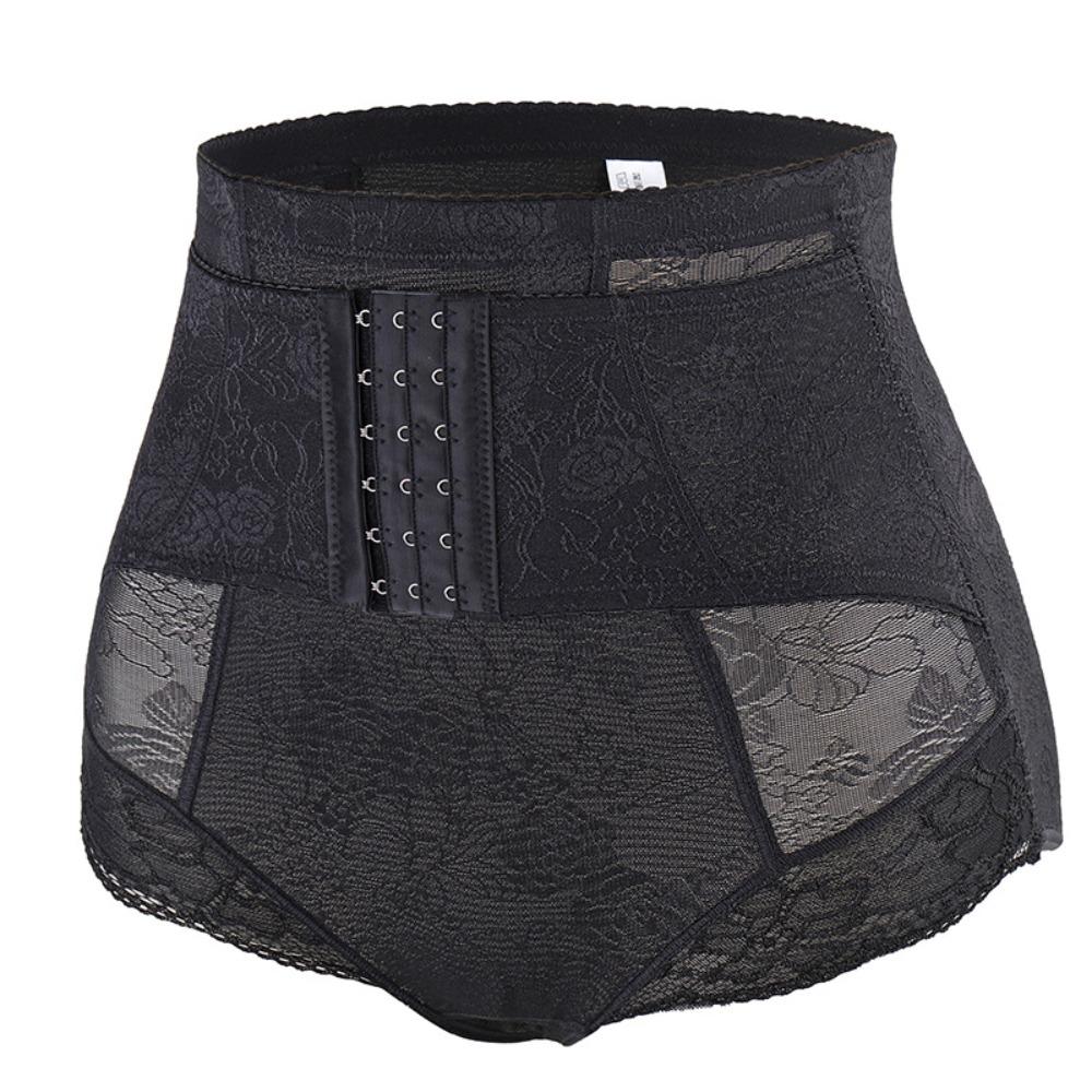 

Трусики с кружевными цветами, приподнимающие ягодицы, с застежкой, формирующие фигуру, с контролем живота, корректирующее белье для беременных XXL чёрный