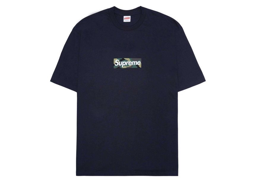 Supreme Box Logo Tee Navy (23FW) S