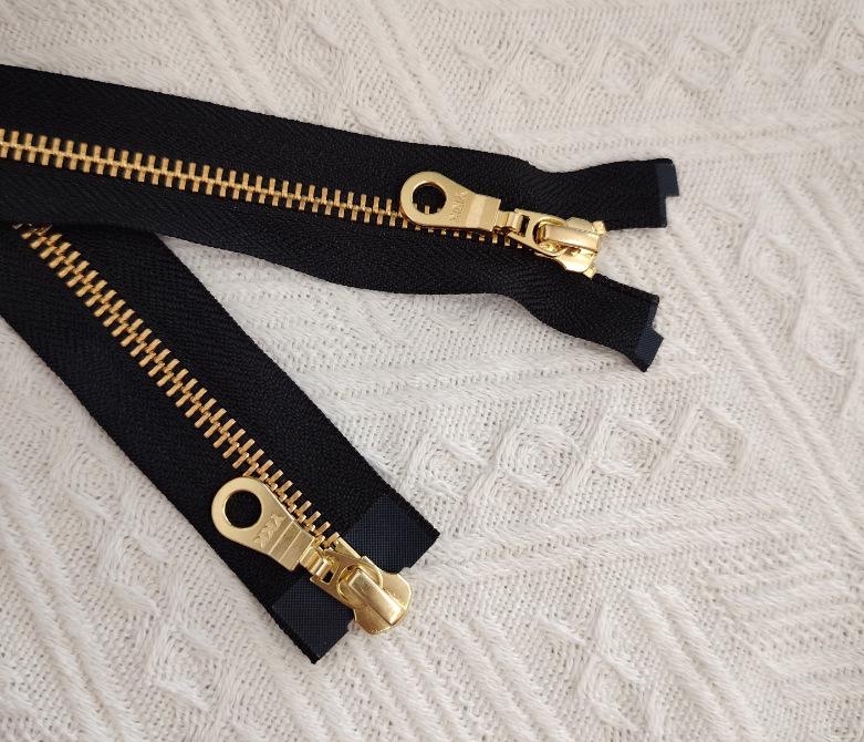 YKK Genuine No. 5 Metal Double Open Zipper for Jackets & Sweaters