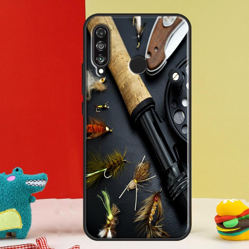 Fishing Rod Tool For Huawei Nova 12s 12i 11i 8i 9 10 SE Y91 Y90 Y60 Y70 Y72 Y61 P20 P40 P30 Lite P60 Pro Case