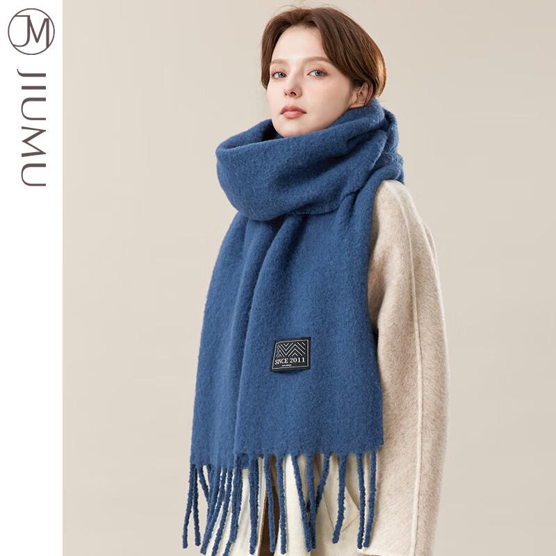 JIUMU Retro Knitted Wool Scarf