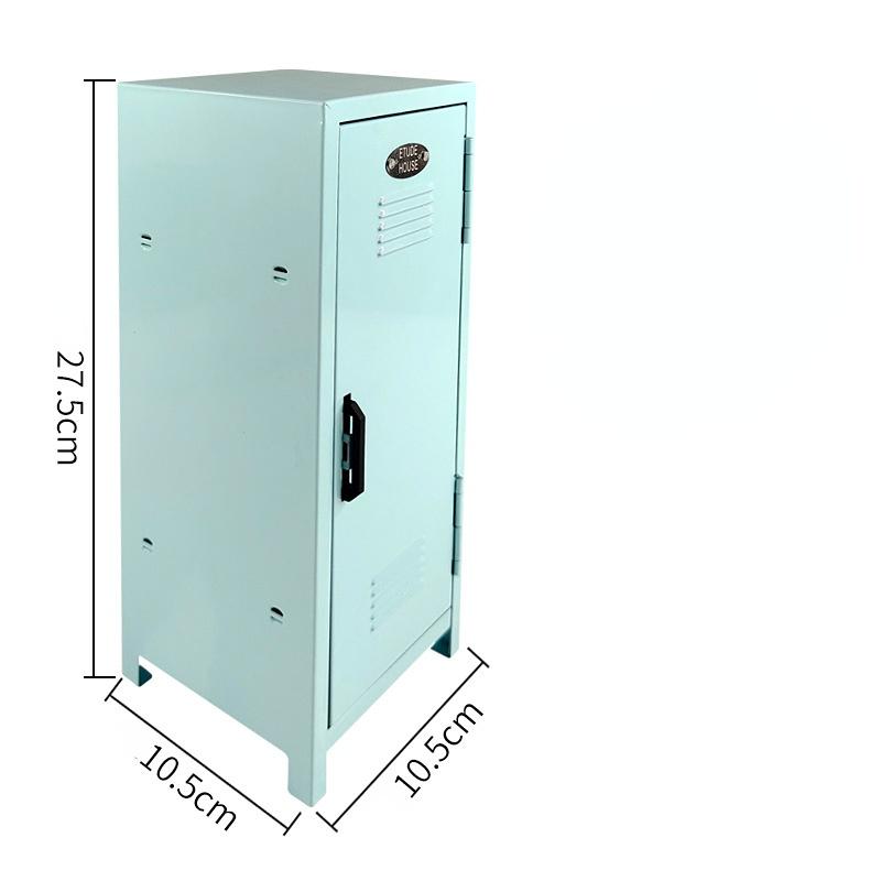 Suport de depozitare de birou drăguț Dulap de fier dreptunghiular Coș de depozitare Cutie organizatoare pentru cosmetice de culoare pură Cutie de depozitare pentru colecția de anime pentru fete