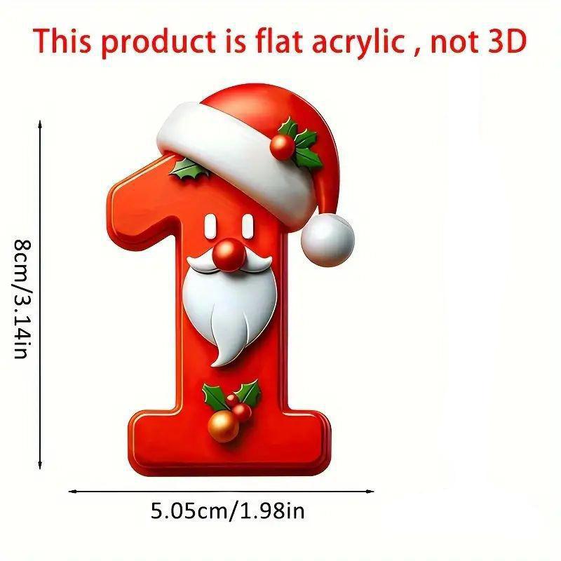 1 ks Digitální přívěsek Vánoční dekorace Vánoční stromek Závěsné ozdoby DIY Domácí nástěnná dekorace Nový rok Navidad Školní taška Příslušenství